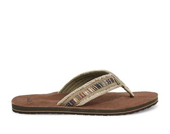 Sanuk Fraid So Eco Friendly Flip Flop Herr Khaki | Sverige 346TCE